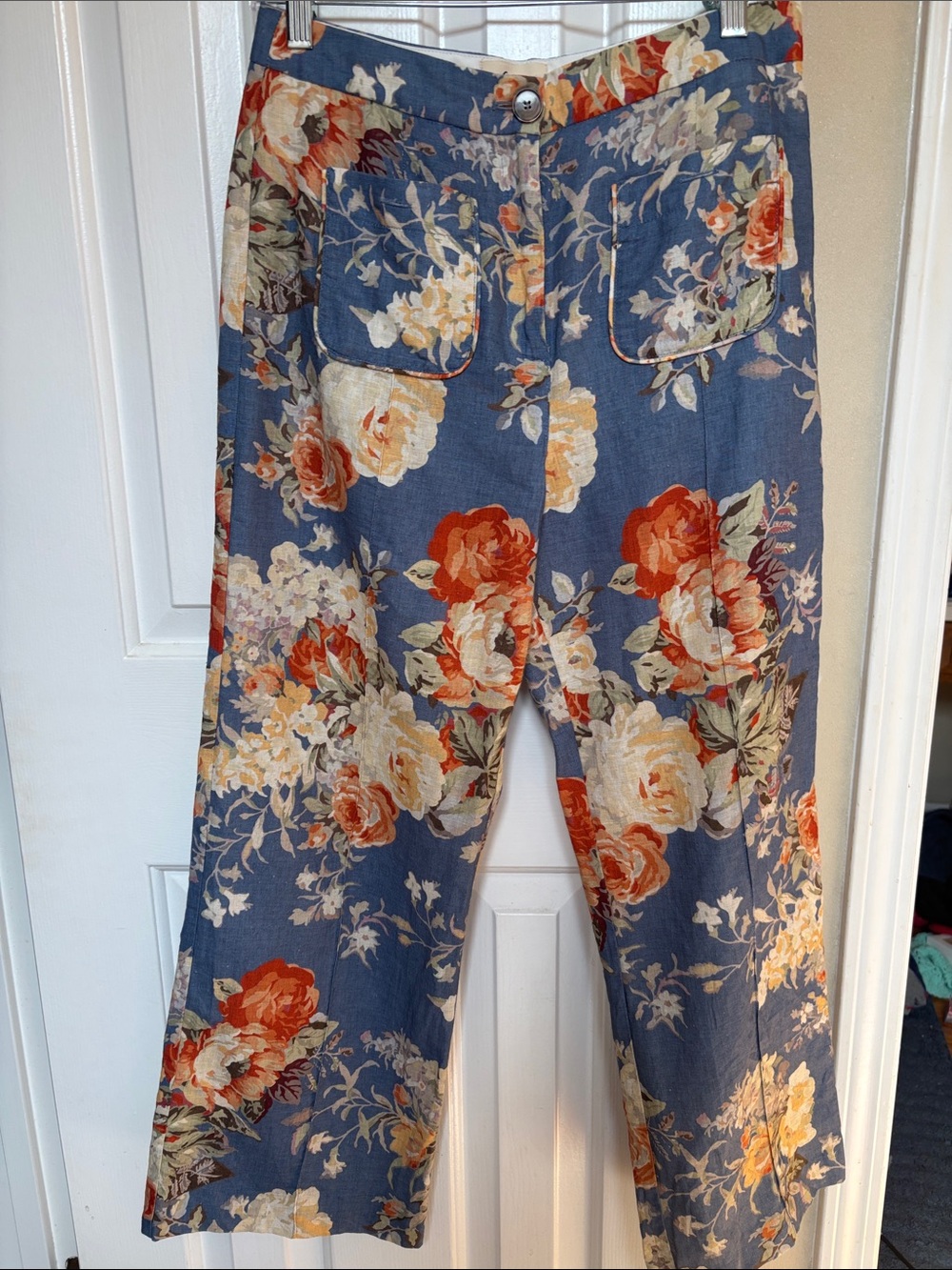 Sezane Floral Trouser
